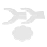 3Pcs DIY Flower Pot Shelf Mold Easy Demoulding Soft Good Toughness Irregular Branches Flower Pot Shelf Mold for DIYHand Flat Pad 60‑742 - Side View