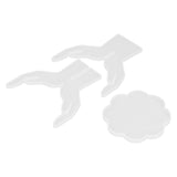 3Pcs DIY Flower Pot Shelf Mold Easy Demoulding Soft Good Toughness Irregular Branches Flower Pot Shelf Mold for DIYHand Flat Pad 60‑742