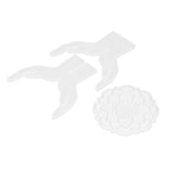 3Pcs DIY Flower Pot Shelf Mold Easy Demoulding Soft Good Toughness Irregular Branches Flower Pot Shelf Mold for DIYHands Hollow 60-743 - Side View