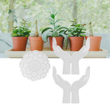 3Pcs DIY Flower Pot Shelf Mold Easy Demoulding Soft Good Toughness Irregular Branches Flower Pot Shelf Mold for DIYHands Hollow 60-743