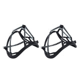 2Pcs Walk Traction Cleats Prevent Slipping High Tension Spring Crampons for Hiking Jogging Hunting - Extra Image