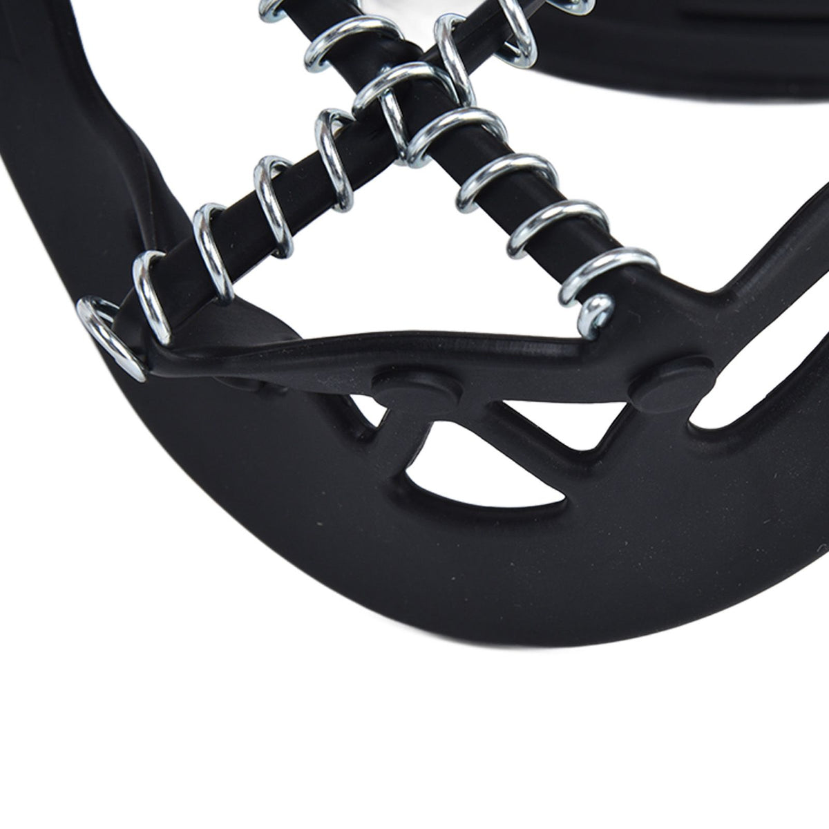 2Pcs Walk Traction Cleats Prevent Slipping High Tension Spring Crampons for Hiking Jogging Hunting