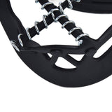 2Pcs Walk Traction Cleats Prevent Slipping High Tension Spring Crampons for Hiking Jogging Hunting