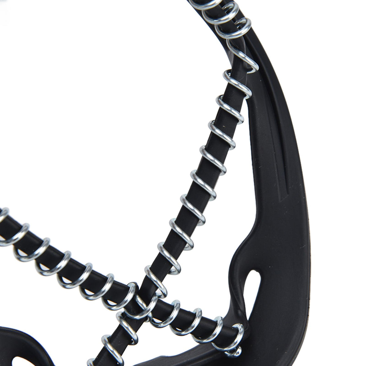 2Pcs Walk Traction Cleats Prevent Slipping High Tension Spring Crampons for Hiking Jogging Hunting