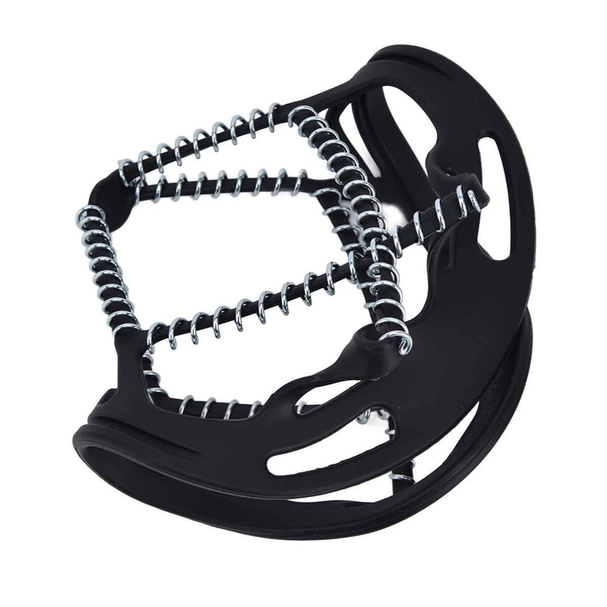 2Pcs Walk Traction Cleats Prevent Slipping High Tension Spring Crampons for Hiking Jogging Hunting