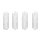 8Pcs Wall Self Adhesive Curtain Hooks White Reusable Plastic Curtain Buckles with Wall Hook for Apartment Home Office