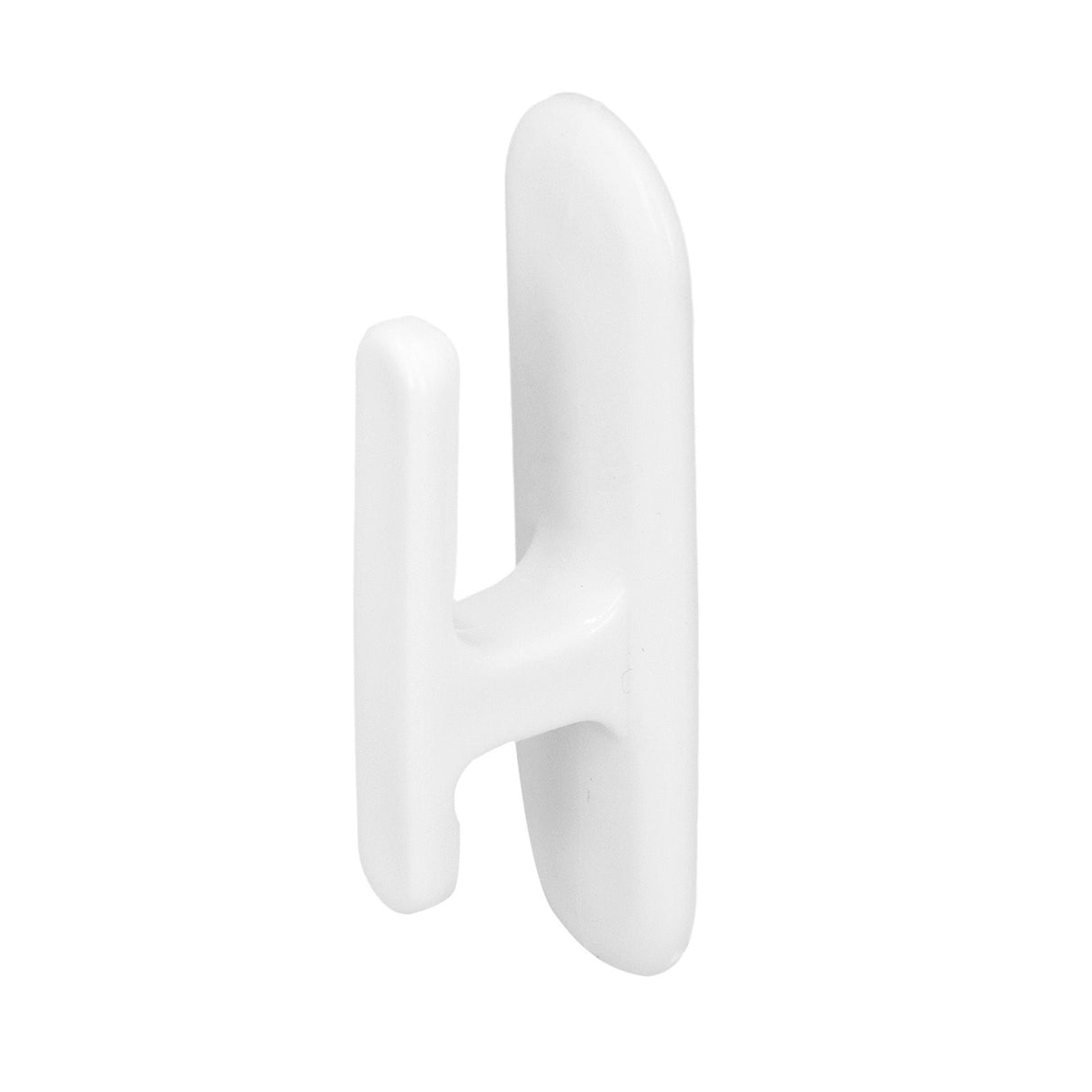 8Pcs Wall Self Adhesive Curtain Hooks White Reusable Plastic Curtain Buckles with Wall Hook for Apartment Home Office