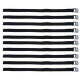 10pcs Tie Down Strap Zinc Alloy Press Buckle Dirt Resistant Nylon Lashing Belt for Goods Luggage