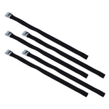10pcs Tie Down Strap Zinc Alloy Press Buckle Dirt Resistant Nylon Lashing Belt for Goods Luggage - 45-Degree Angle