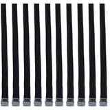 10pcs Tie Down Strap Zinc Alloy Press Buckle Dirt Resistant Nylon Lashing Belt for Goods Luggage - Close-Up Angle