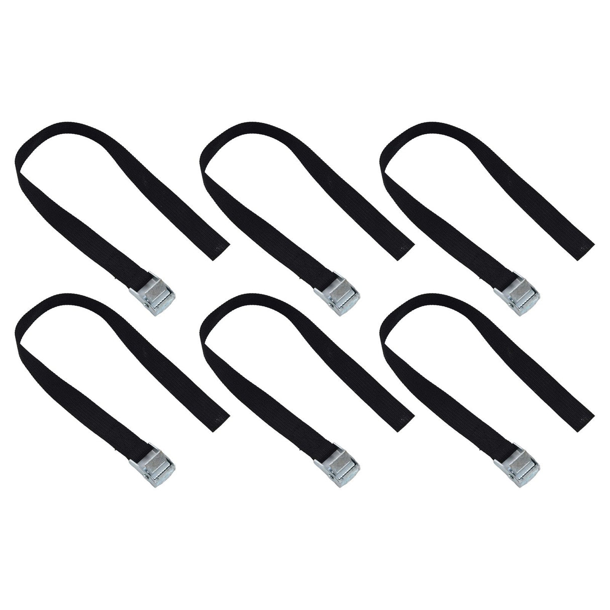 10pcs Tie Down Strap Zinc Alloy Press Buckle Dirt Resistant Nylon Lashing Belt for Goods Luggage