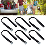 10pcs Tie Down Strap Zinc Alloy Press Buckle Dirt Resistant Nylon Lashing Belt for Goods Luggage