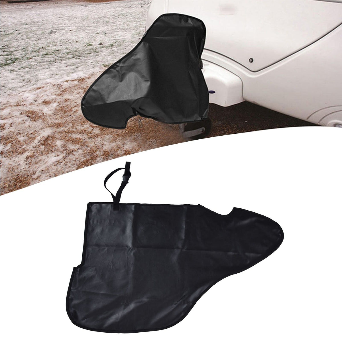 PVC Caravan Hitch Cover Anti UV Dustproof Waterproof Trailer Hitch Lock Cover for Outdoor