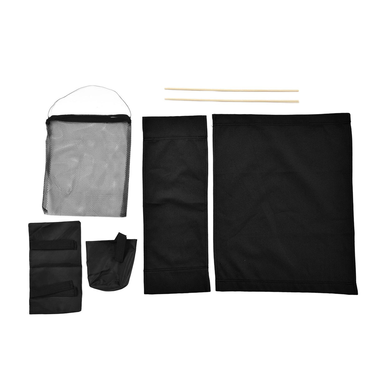 Director Chair Cover Replacement with Storage Bag Canvas Seat Chair Protective Cover for HouseholdBlack