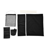 Director Chair Cover Replacement with Storage Bag Canvas Seat Chair Protective Cover for HouseholdBlack