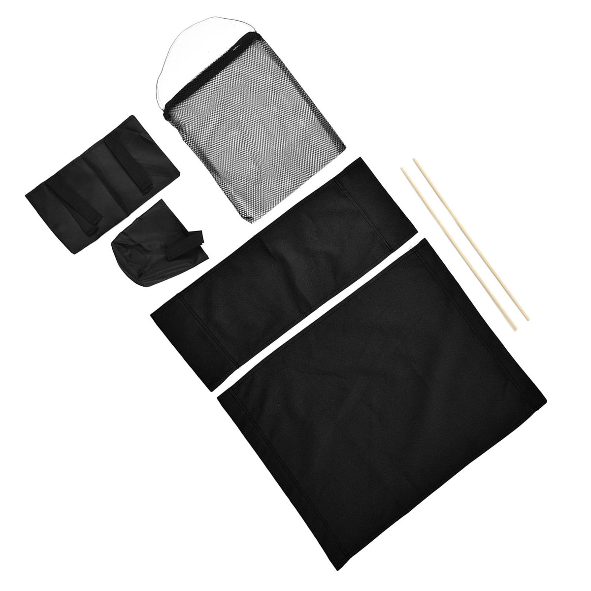Director Chair Cover Replacement with Storage Bag Canvas Seat Chair Protective Cover for HouseholdBlack