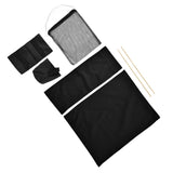 Director Chair Cover Replacement with Storage Bag Canvas Seat Chair Protective Cover for HouseholdBlack
