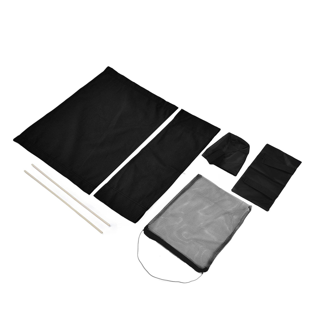 Director Chair Cover Replacement with Storage Bag Canvas Seat Chair Protective Cover for HouseholdBlack