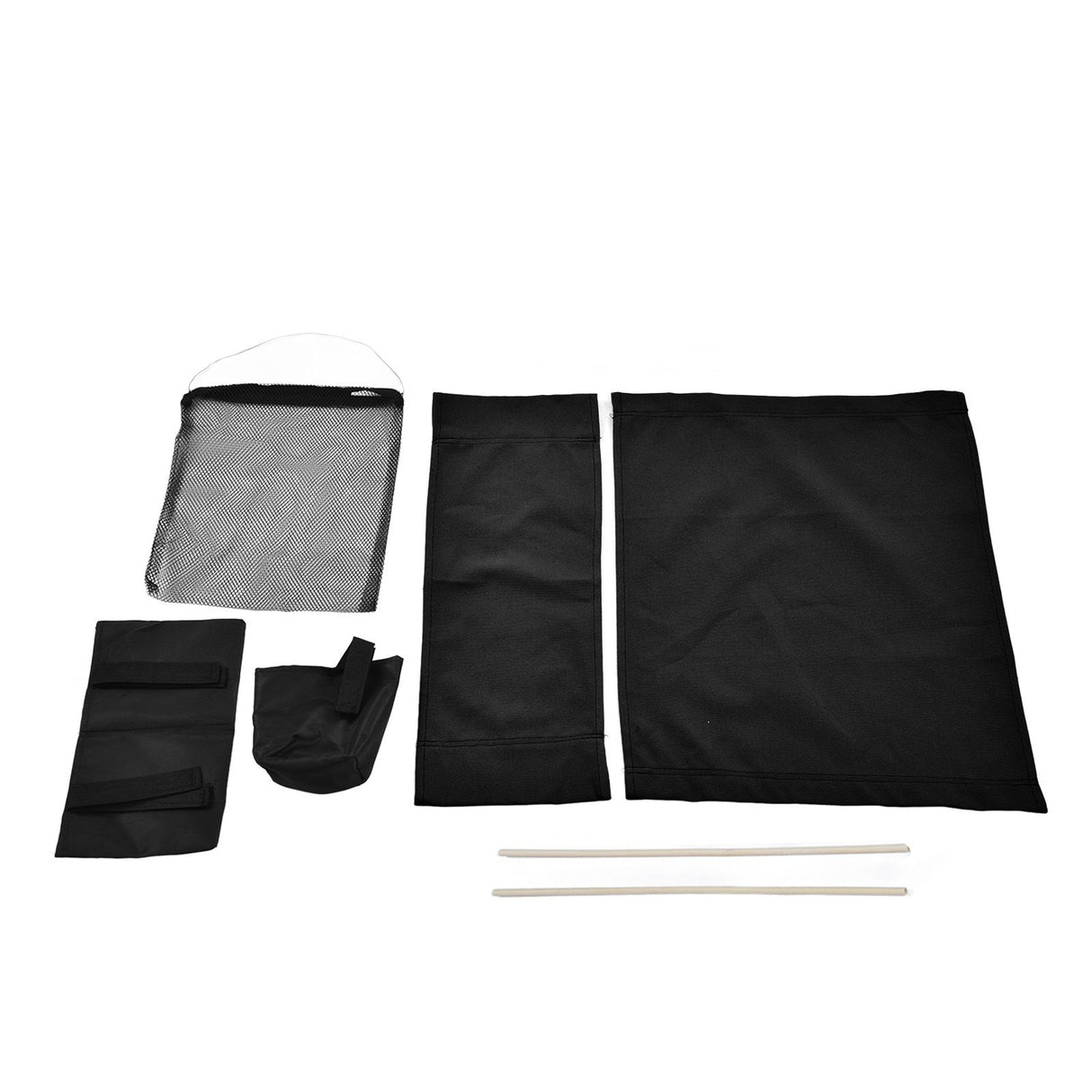 Director Chair Cover Replacement with Storage Bag Canvas Seat Chair Protective Cover for HouseholdBlack