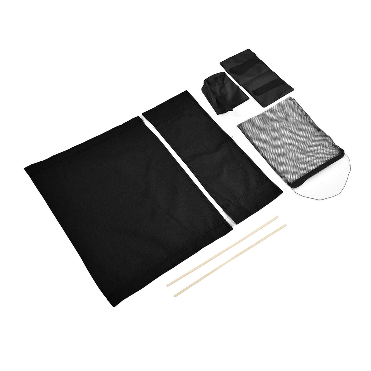 Director Chair Cover Replacement with Storage Bag Canvas Seat Chair Protective Cover for HouseholdBlack