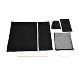 Director Chair Cover Replacement with Storage Bag Canvas Seat Chair Protective Cover for HouseholdBlack