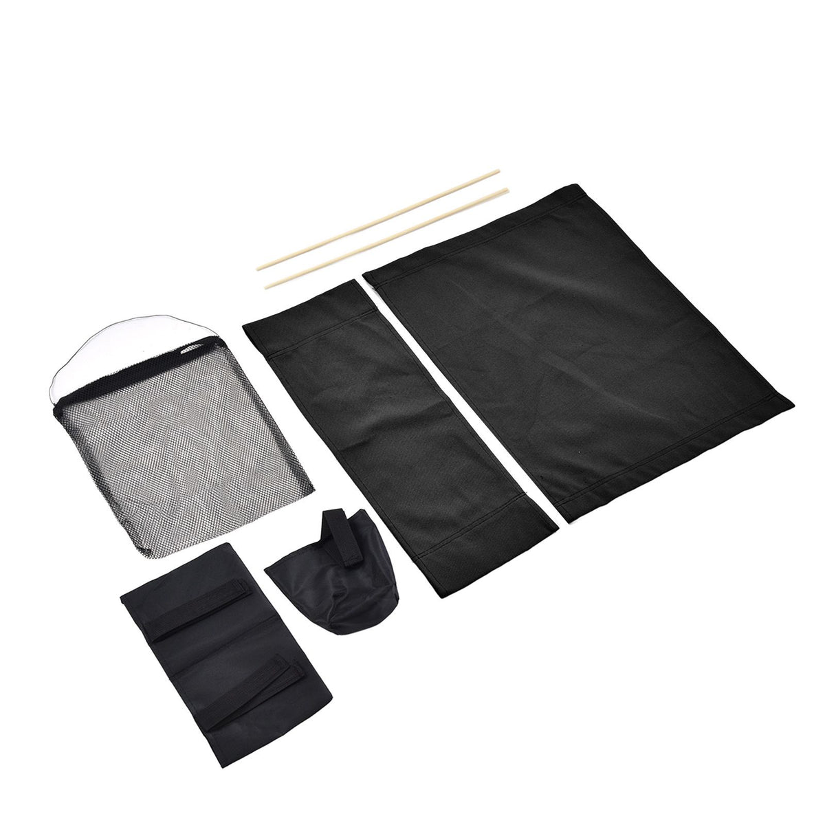 Director Chair Cover Replacement with Storage Bag Canvas Seat Chair Protective Cover for HouseholdBlack