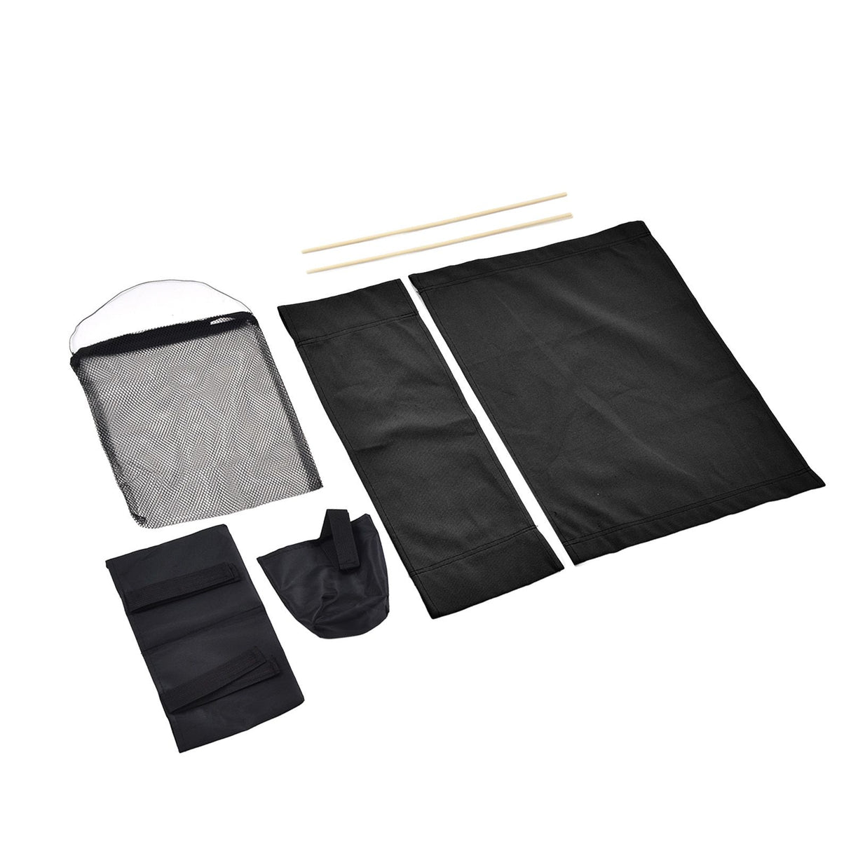 Director Chair Cover Replacement with Storage Bag Canvas Seat Chair Protective Cover for HouseholdBlack