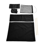 Director Chair Cover Replacement with Storage Bag Canvas Seat Chair Protective Cover for HouseholdBlack - Extra Image