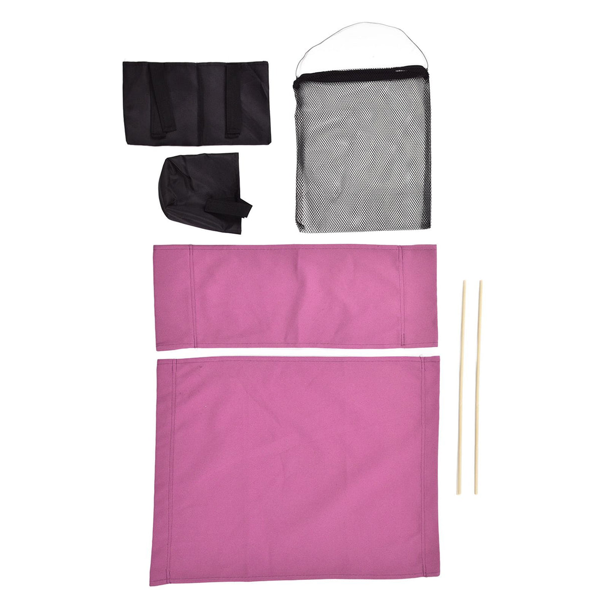 Director Chair Cover Replacement with Storage Bag Canvas Seat Chair Protective Cover for HouseholdRose Red