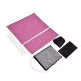 Director Chair Cover Replacement with Storage Bag Canvas Seat Chair Protective Cover for HouseholdRose Red - Top-Down View