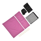 Director Chair Cover Replacement with Storage Bag Canvas Seat Chair Protective Cover for HouseholdRose Red - Extra Image