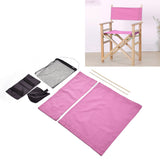 Director Chair Cover Replacement with Storage Bag Canvas Seat Chair Protective Cover for HouseholdRose Red - Extra Image
