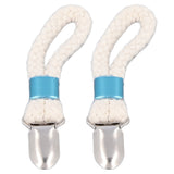 2PCS Cotton Rope Towel Clip Wear Resistant Towel Clips for Home Kitchen Bathroom Cupboards Hanging Towels