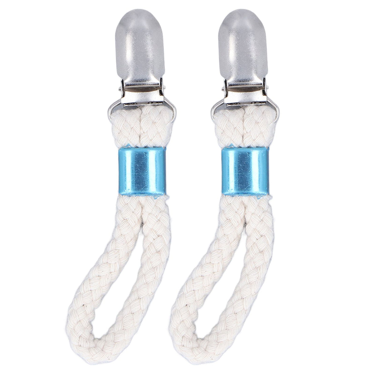 2PCS Cotton Rope Towel Clip Wear Resistant Towel Clips for Home Kitchen Bathroom Cupboards Hanging Towels
