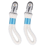 2PCS Cotton Rope Towel Clip Wear Resistant Towel Clips for Home Kitchen Bathroom Cupboards Hanging Towels - Side View