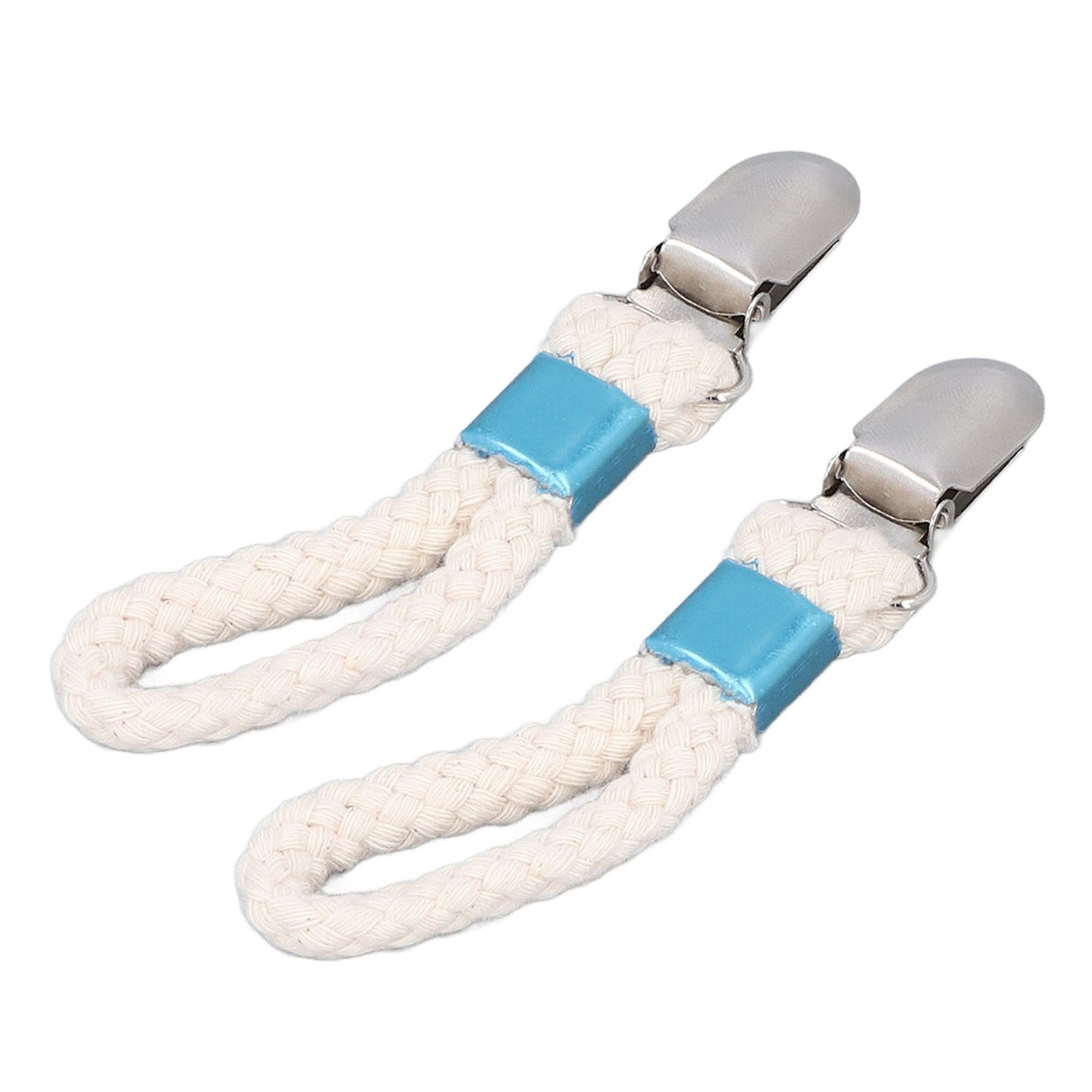 2PCS Cotton Rope Towel Clip Wear Resistant Towel Clips for Home Kitchen Bathroom Cupboards Hanging Towels