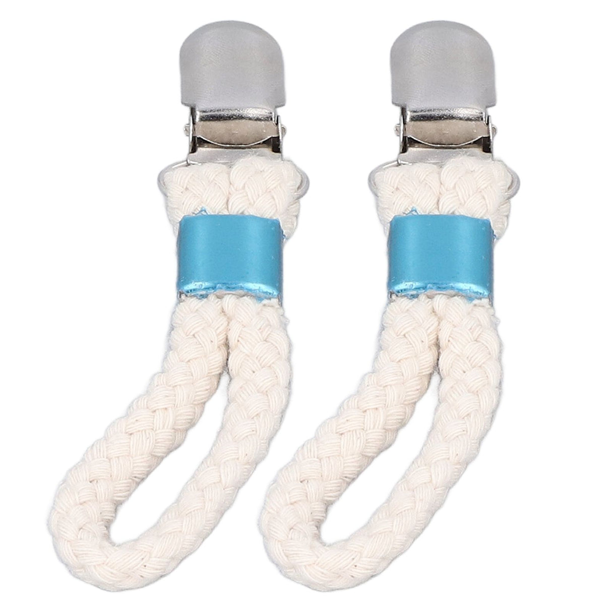 2PCS Cotton Rope Towel Clip Wear Resistant Towel Clips for Home Kitchen Bathroom Cupboards Hanging Towels