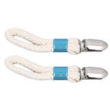 2PCS Cotton Rope Towel Clip Wear Resistant Towel Clips for Home Kitchen Bathroom Cupboards Hanging Towels
