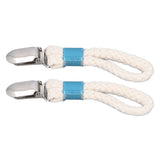 2PCS Cotton Rope Towel Clip Wear Resistant Towel Clips for Home Kitchen Bathroom Cupboards Hanging Towels - Extra Image