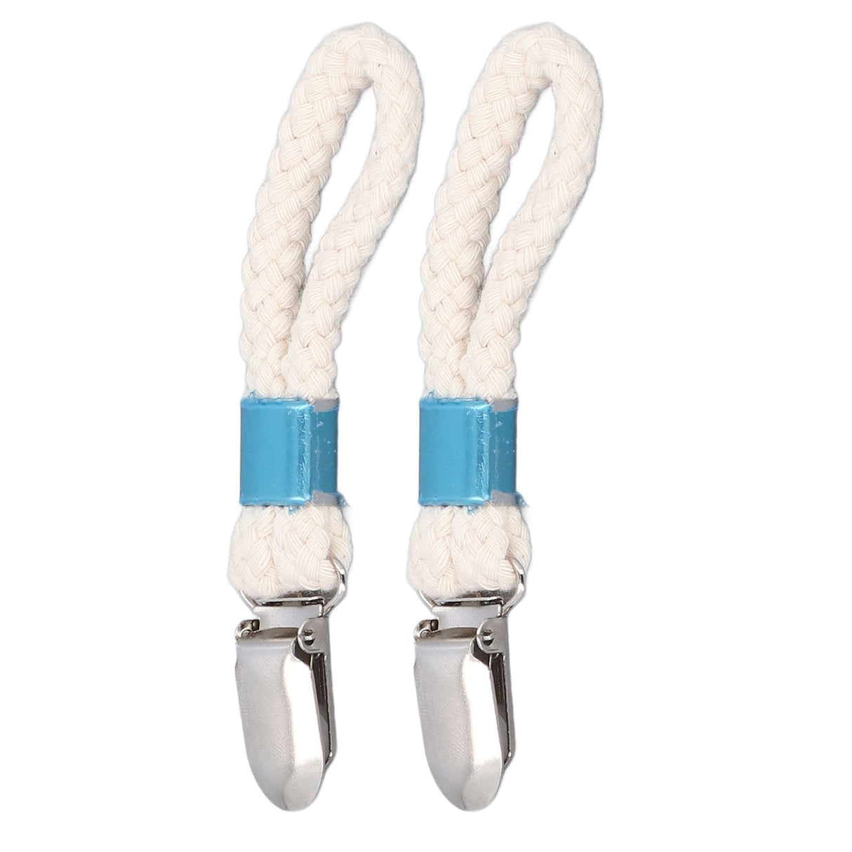 2PCS Cotton Rope Towel Clip Wear Resistant Towel Clips for Home Kitchen Bathroom Cupboards Hanging Towels