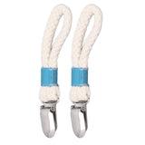 2PCS Cotton Rope Towel Clip Wear Resistant Towel Clips for Home Kitchen Bathroom Cupboards Hanging Towels - Extra Image