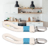 2PCS Cotton Rope Towel Clip Wear Resistant Towel Clips for Home Kitchen Bathroom Cupboards Hanging Towels
