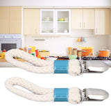 2PCS Cotton Rope Towel Clip Wear Resistant Towel Clips for Home Kitchen Bathroom Cupboards Hanging Towels