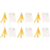 50pcs Party Favor Boxes Paper Material Mi Bautizo Pattern Equipped Gold Ribbon White Wedding Gift Boxes for Party