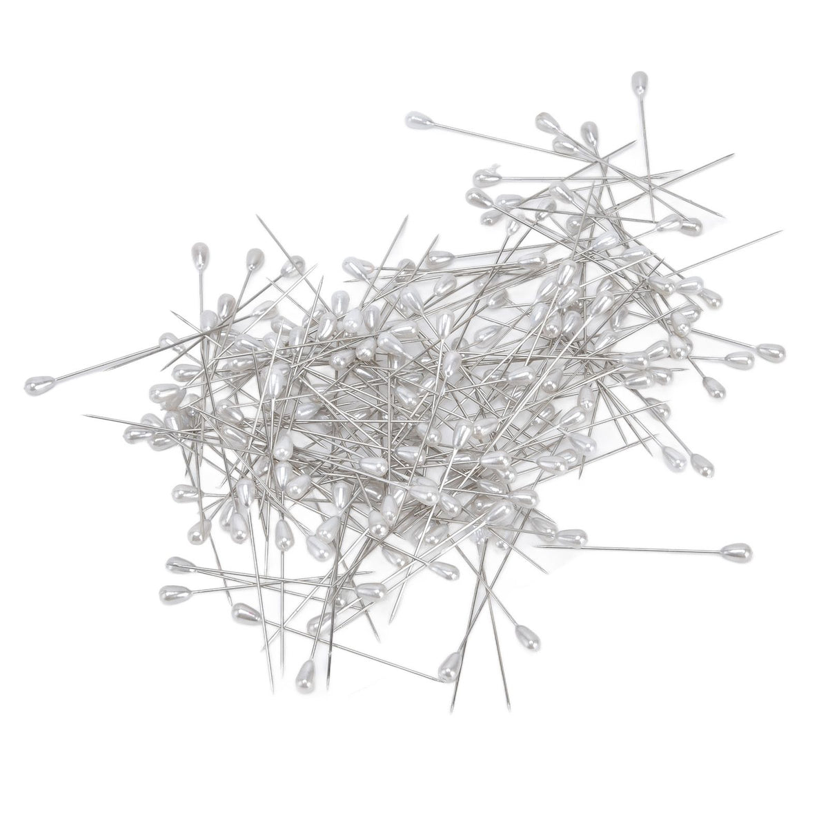 200pcs Teardrop Pearl Head Pins Pearlized Ball Head Pins for Sewing Craft Wedding Decorations