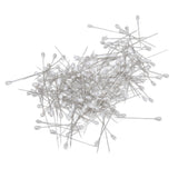 200pcs Teardrop Pearl Head Pins Pearlized Ball Head Pins for Sewing Craft Wedding Decorations - Front View