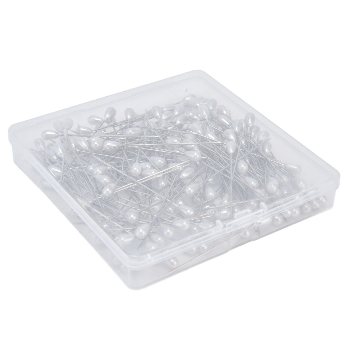 200pcs Teardrop Pearl Head Pins Pearlized Ball Head Pins for Sewing Craft Wedding Decorations
