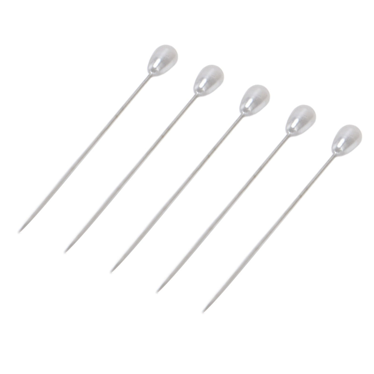 200pcs Teardrop Pearl Head Pins Pearlized Ball Head Pins for Sewing Craft Wedding Decorations