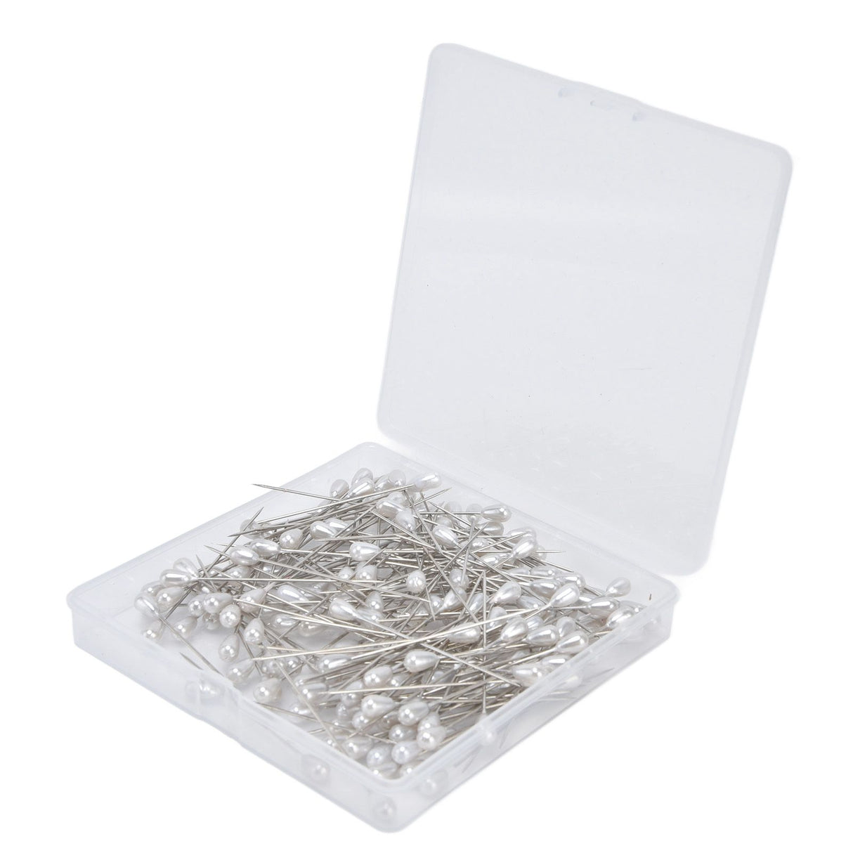 200pcs Teardrop Pearl Head Pins Pearlized Ball Head Pins for Sewing Craft Wedding Decorations