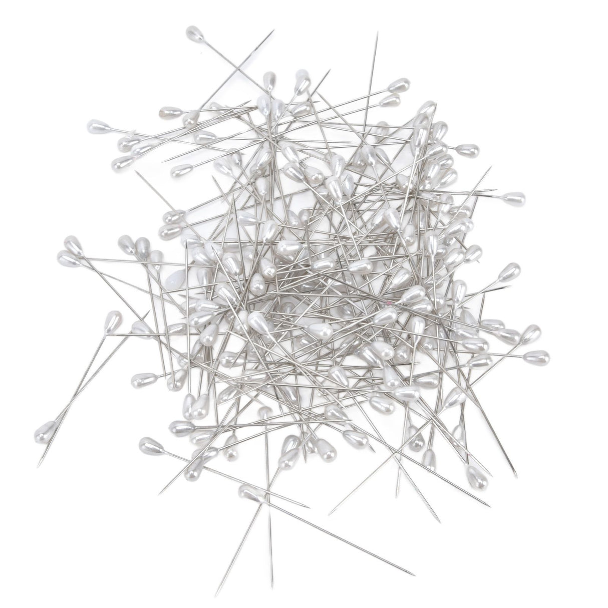 200pcs Teardrop Pearl Head Pins Pearlized Ball Head Pins for Sewing Craft Wedding Decorations